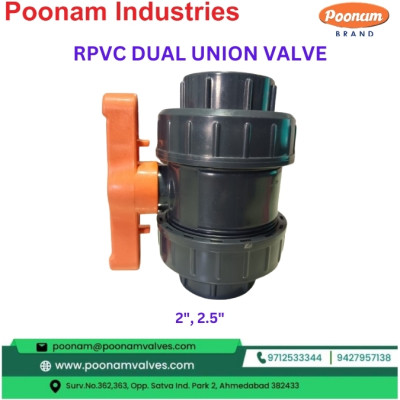 RPVC DUAL UNION VALVES